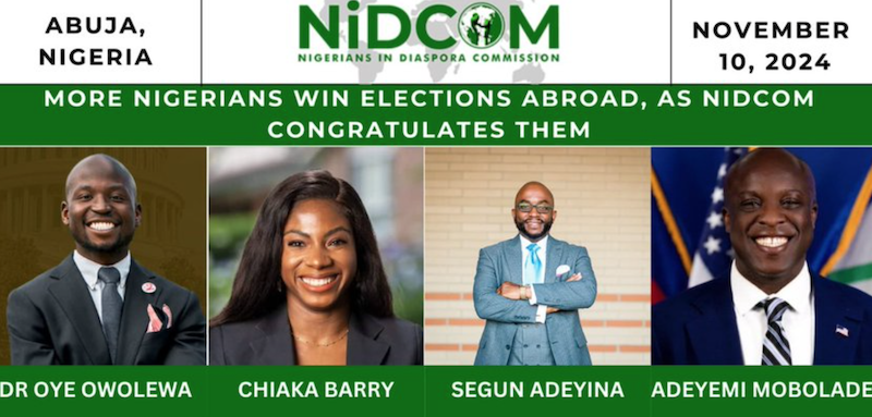 More Nigerians win elections abroad