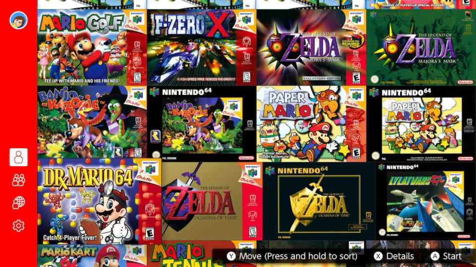 As well as all of the classic games from the Nintendo Switch Online library