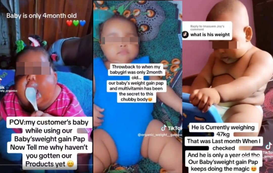 Outrage As Nigerian TikToker's Baby Weight Gain Product Sparks Safety Concerns