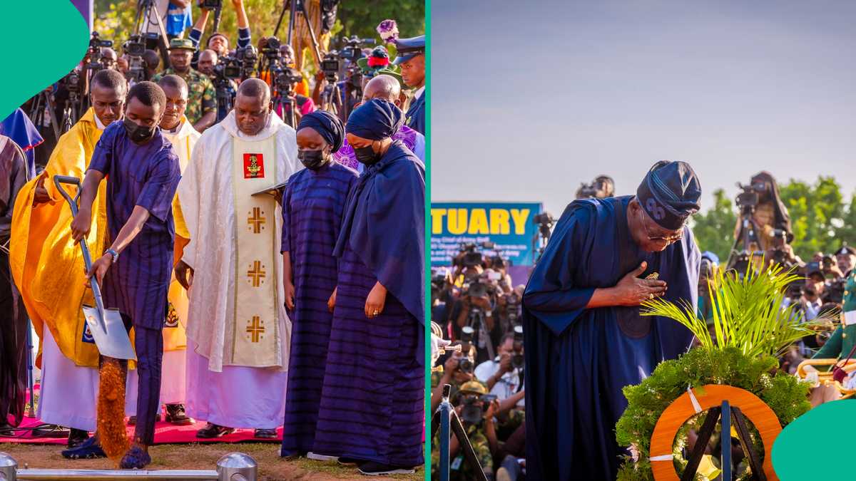 President Tinubu Leads Nigeria in Honoring Late Chief of Army Staff at National Cemetery