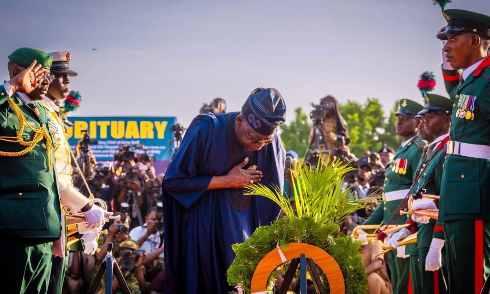 President Tinubu Leads Tribute As Late Chief Of Army Staff Is Buried At National Cemetery