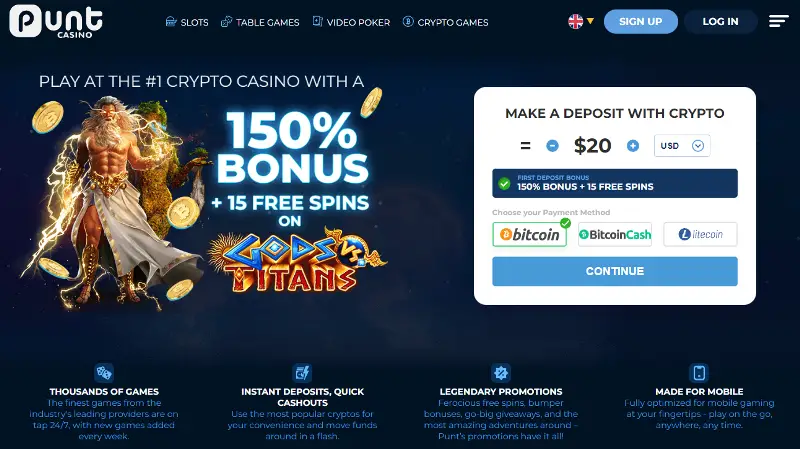 Punt Casino South Africa: Get Upto $10,000 Welcome Bonus