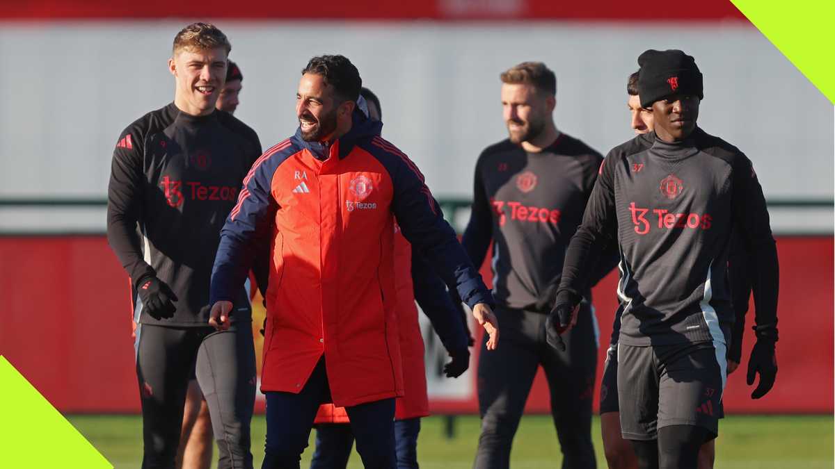 Ruben Amorim Jokingly Slaps Man United Players in Training Ahead of Europa League Clash