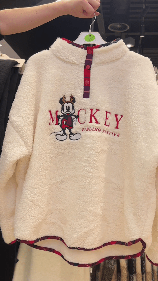 The Mickey fleece is ideal for the festive season