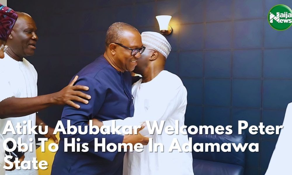 Watch Atiku Abubakar Welcome Peter Obi To His Adamawa Home