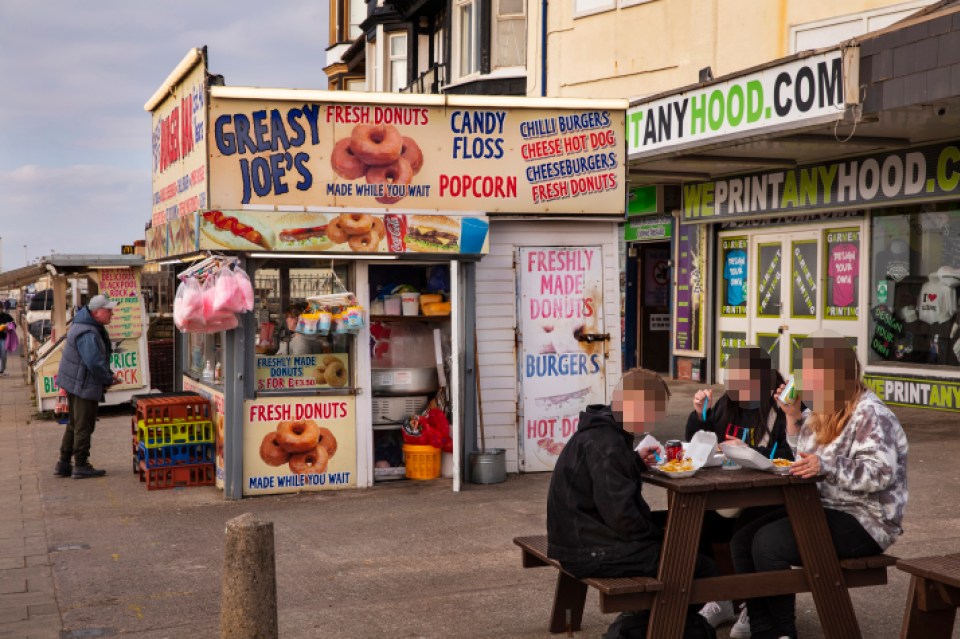 Takeaways are cheap in the seaside town