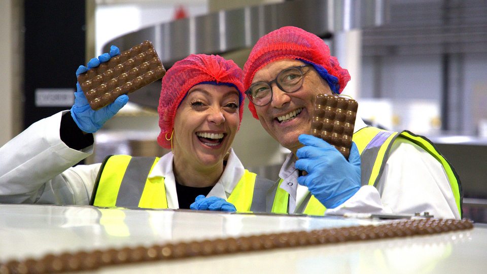 Gregg Wallace hosted the BBC show which went behind the scenes at factories making goods such as chocolate