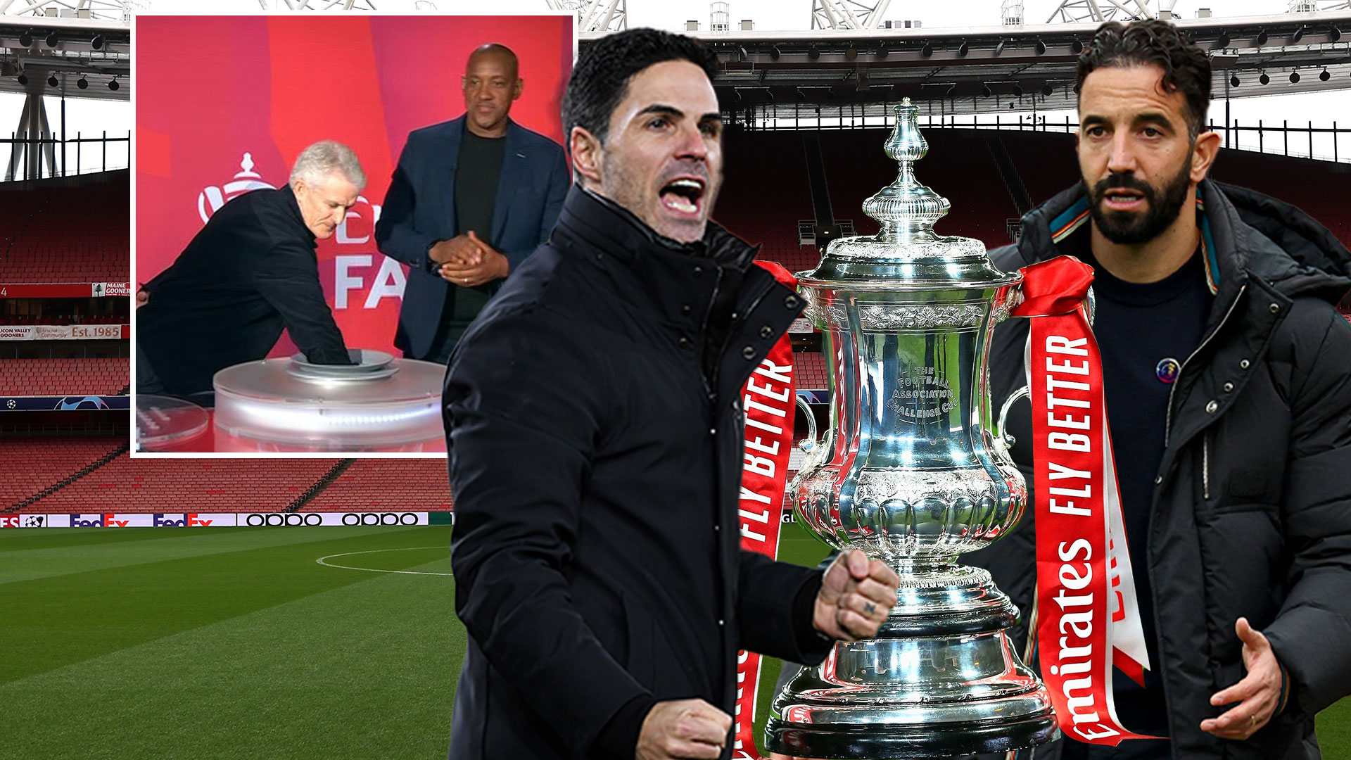 FA Cup third round draw in full as Arsenal host holders Man Utd and Man City get another dream draw