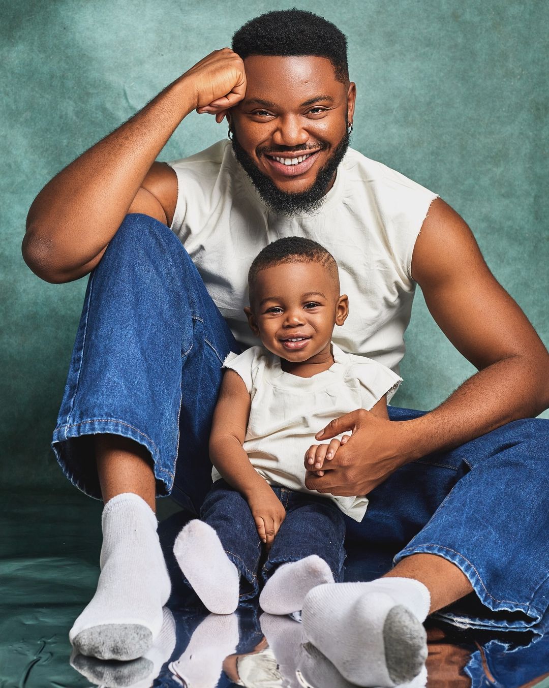 Somadina Adinma rolls out adorable photos with lookalike son, Regina Daniels reacts