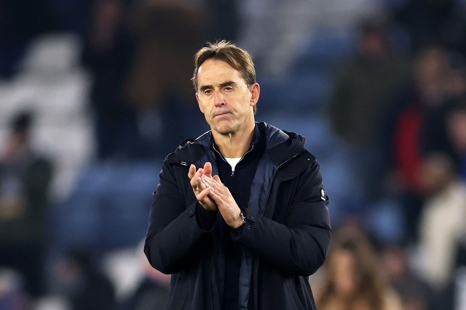 Julen Lopetegui is facing the sack at West Ham