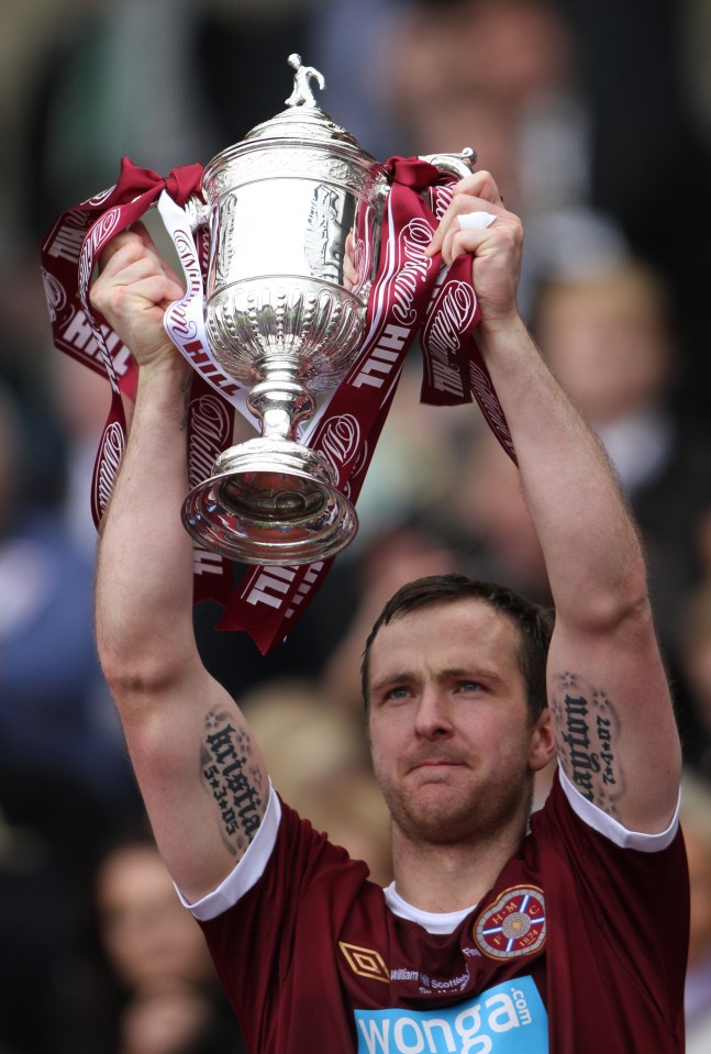 The defender tasted Scottish Cup glory with Hearts and Dundee United