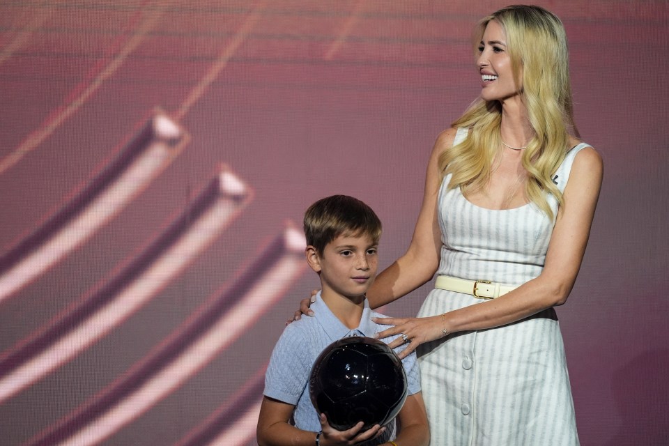 Ivanka Trump and her son Theo