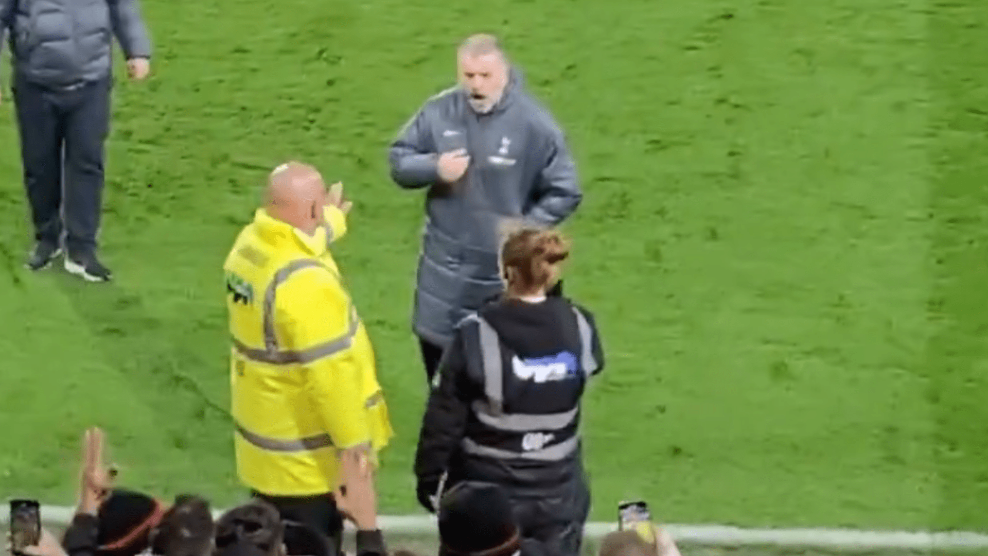 Ex-Celtic boss Ange Postecoglou confronts Tottenham fans as livid punters vent X-rated fury a week before Rangers clash