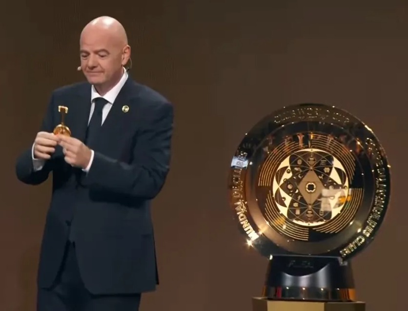 Fifa president Gianni Infantino was the man entrusted with the key