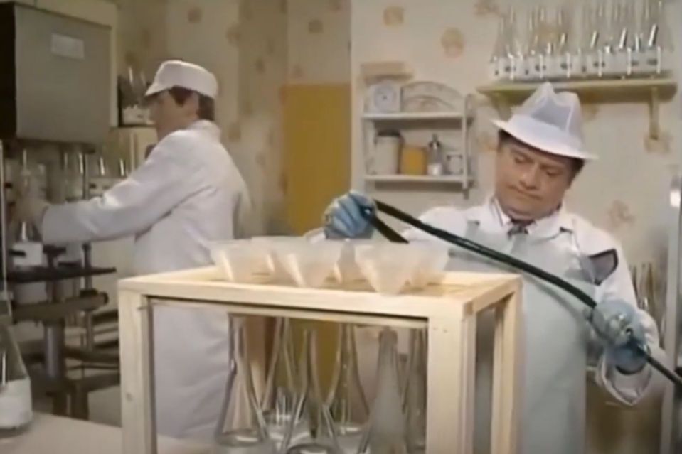 In Only Fools and Horses, Robert's character falls for Del Boy's Peckham Spring Water scam