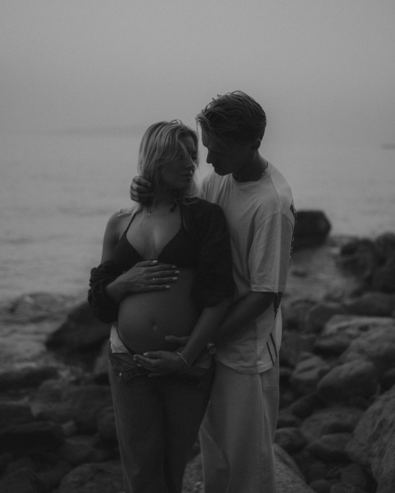 The pair shared a pregnancy pic in the summer