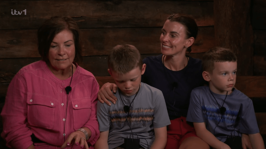 The WAG was able to visit the Bush Telegraph with her mum and boys