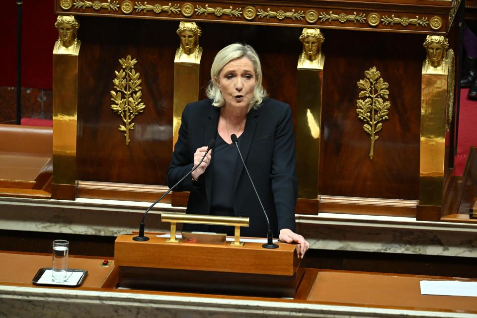 Marine Le Pen wants a new President too