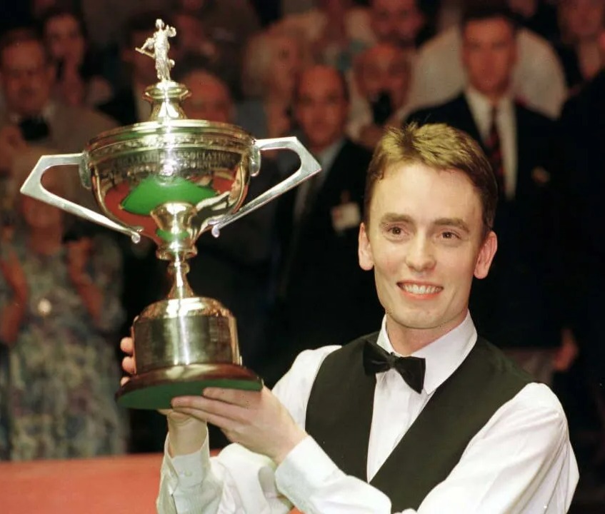 Irish opponent Ken Doherty has a particular quirk about his cue