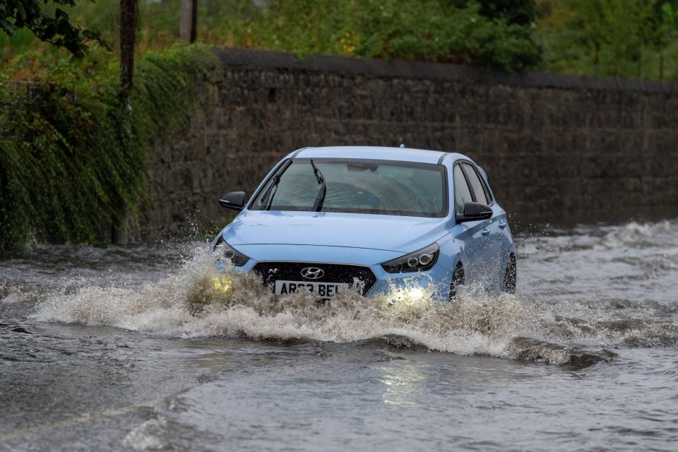 Flooding on roads is possible which will make journey times longer