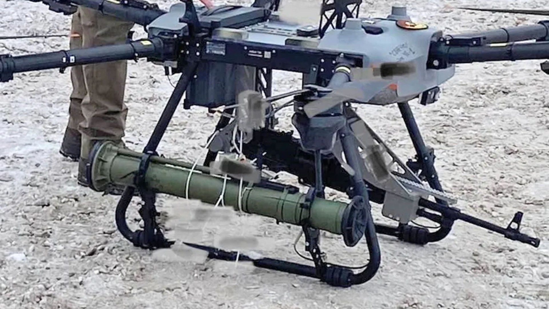 Ukraine deploys drone equipped with MACHINE GUN to attack Russian troops for the first time