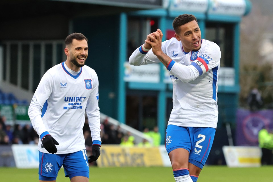 James Tavernier (right) has scored two goals in two games