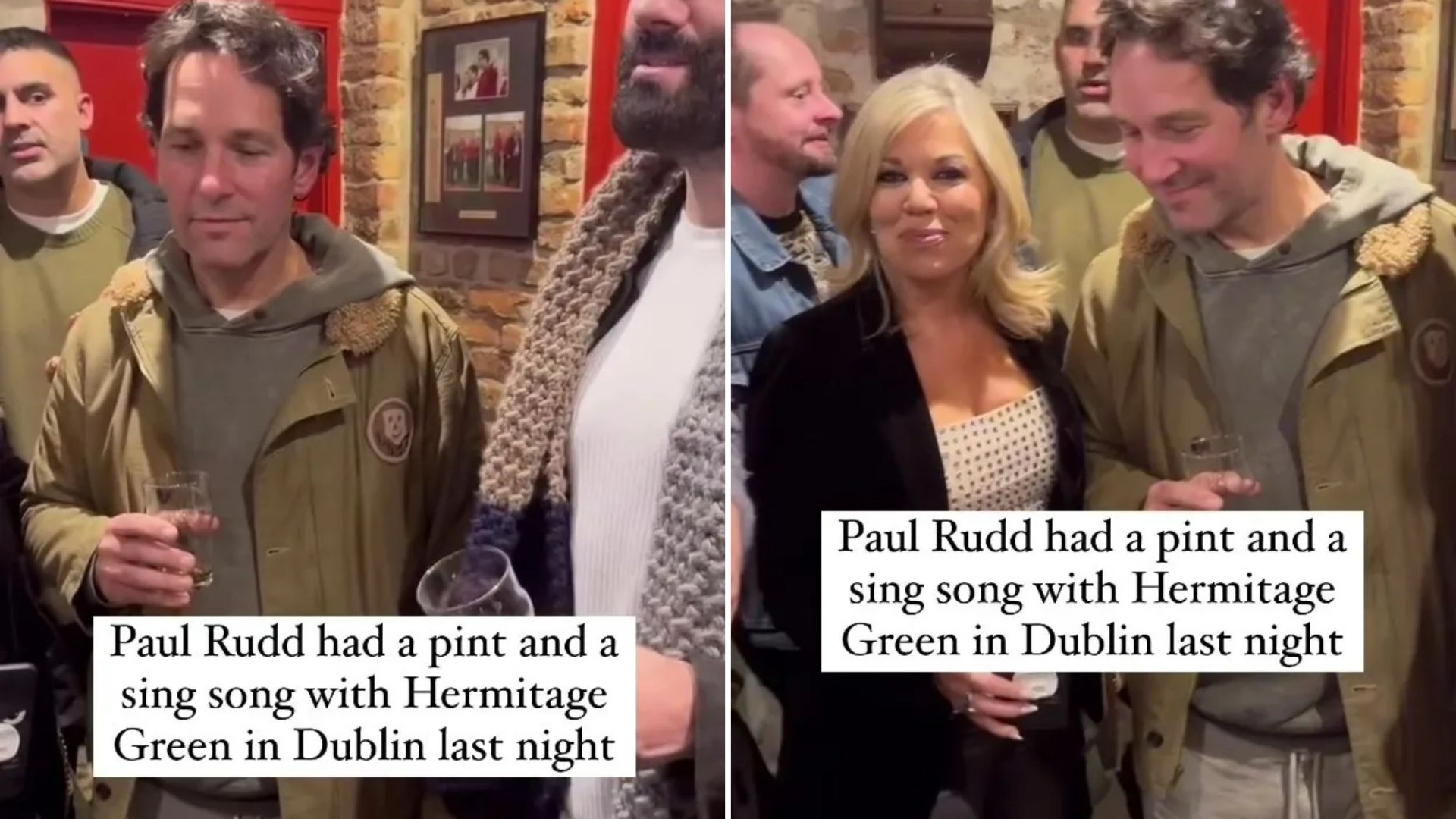 Huge Hollywood star shocks locals as they pop into a small pub in Ireland for a beer and sing-song