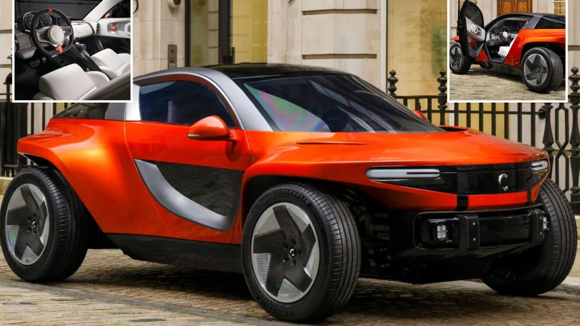 Inside new futuristic £80k 'Skye' Buggy - an EV with off-road version that has missing doors and blade-like console