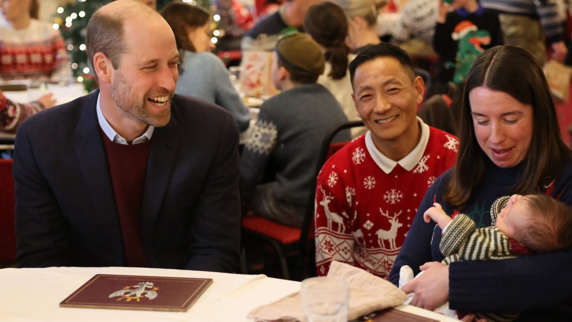 Prince William reveals plans for Christmas Day as he enjoys lunch with soldiers & their families