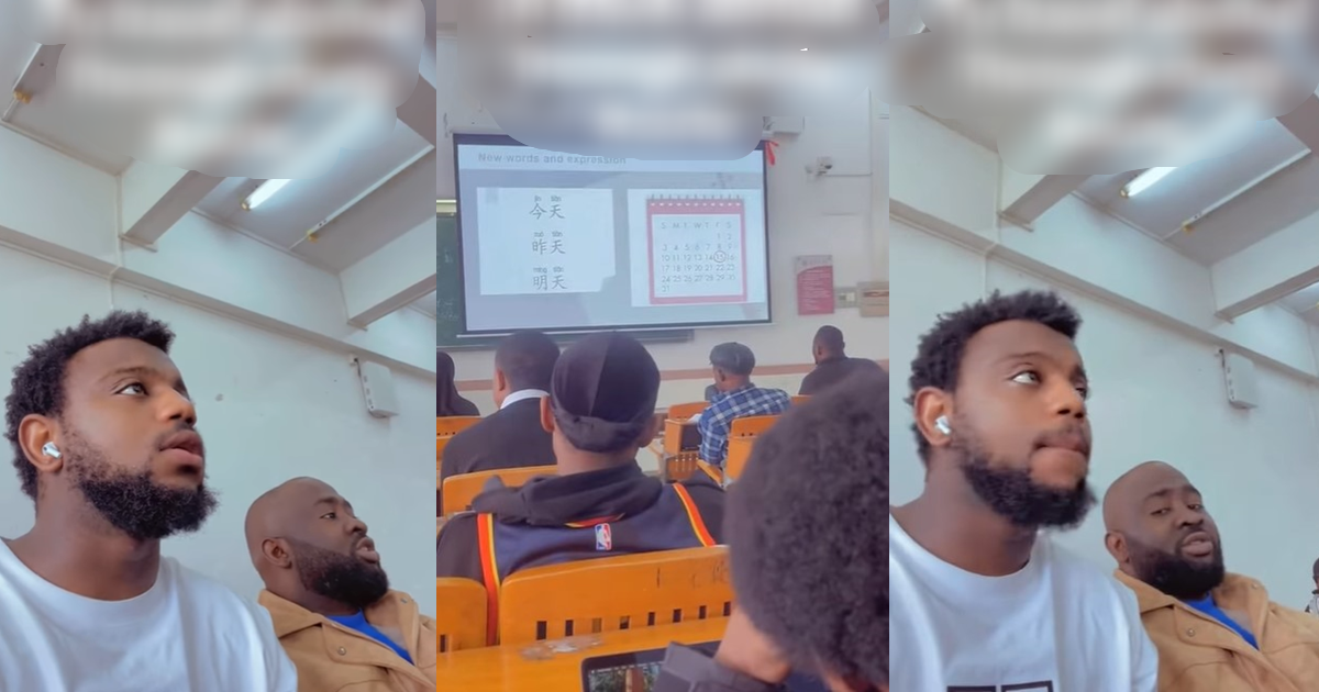 Man strugglɘs to learn a foreign language after relocating abroad on a study visa (WATCH)