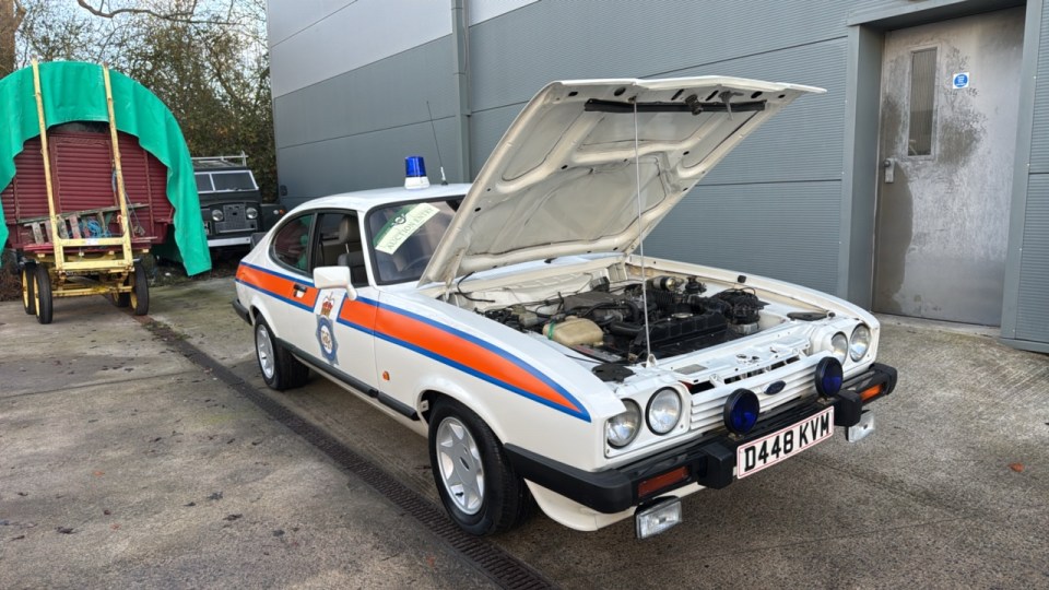 A classic 1980s police car that once escorted Moors murderer Ian Brady to Saddleworth Moor