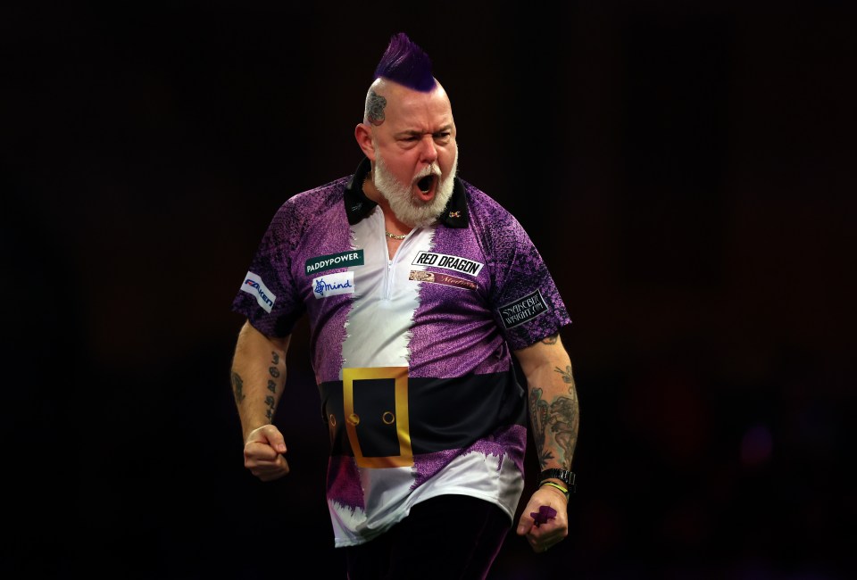 The two-time PDC champion came through a nervy affair