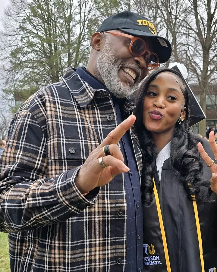 Richard-Mofe Damijo and his daughter 