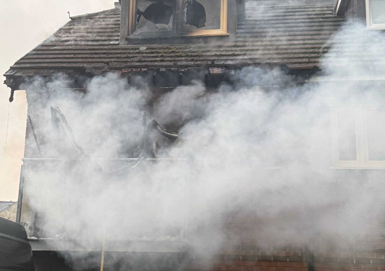 Shocking moment family's home destroyed after an e-bike battery exploded