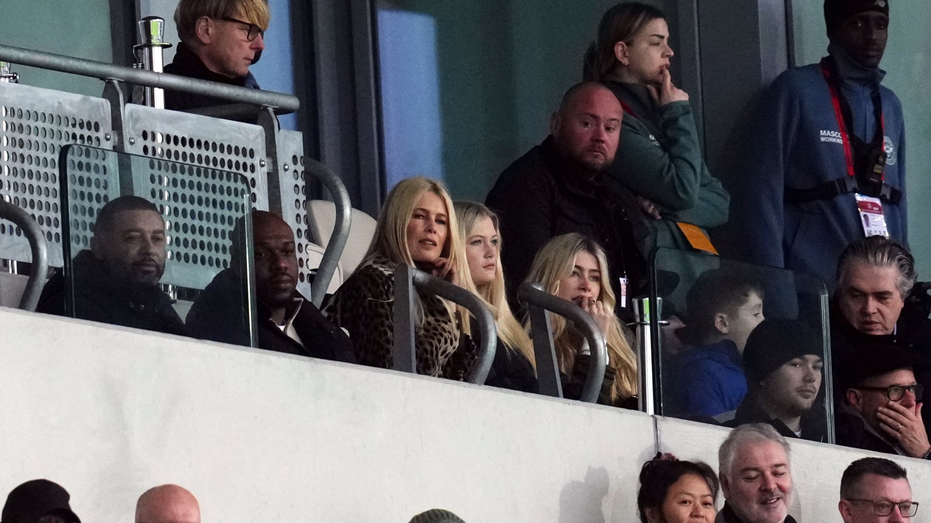 Claudia Schiffer spotted at Premier League clash with rarely-seen daughters who are spitting image of supermodel