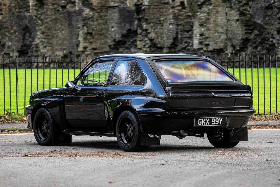 The all-black car is fitted with an Exon Racing C20XE 285bhp engine