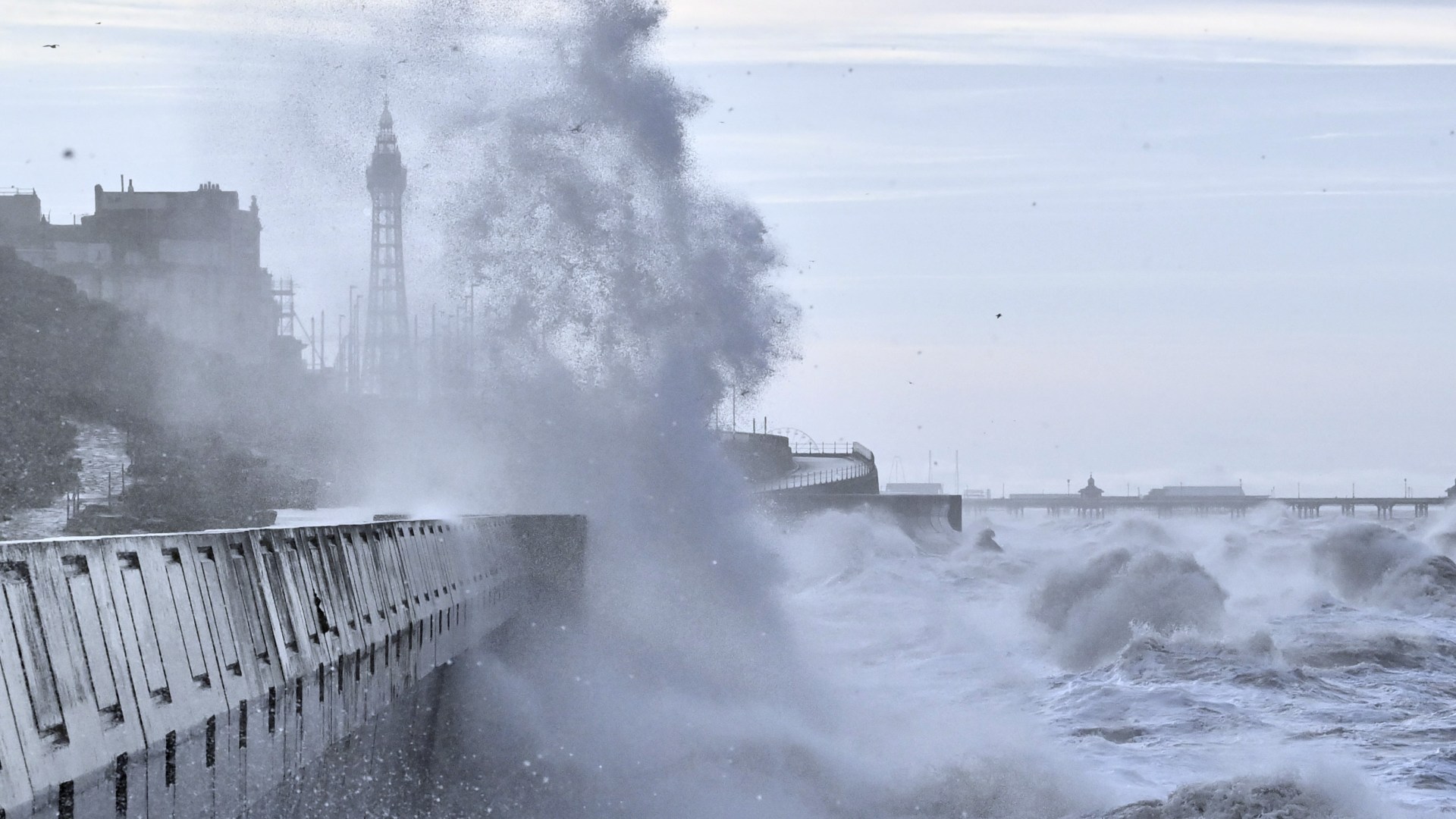 Millions brace for NYE washout as heavy rain, 70mph gales and up to 8 inches of SNOW threaten fireworks across Britain