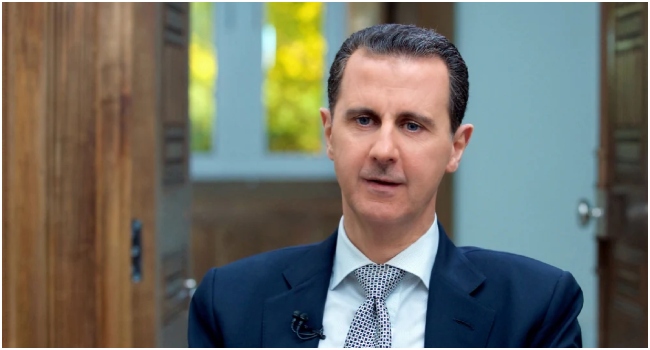 Bashar al-Assad finally admits his country now in the hand