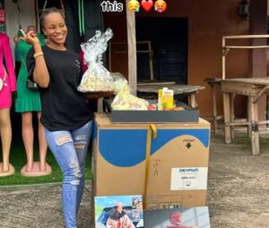 Birthday celebration turns emotional as boss receives a washing machine from apprentices