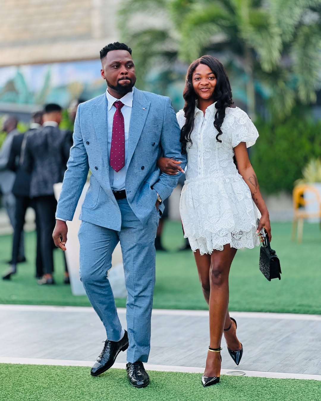 Egungun reacts as his wife replies trolls asking her to dump their marriage 