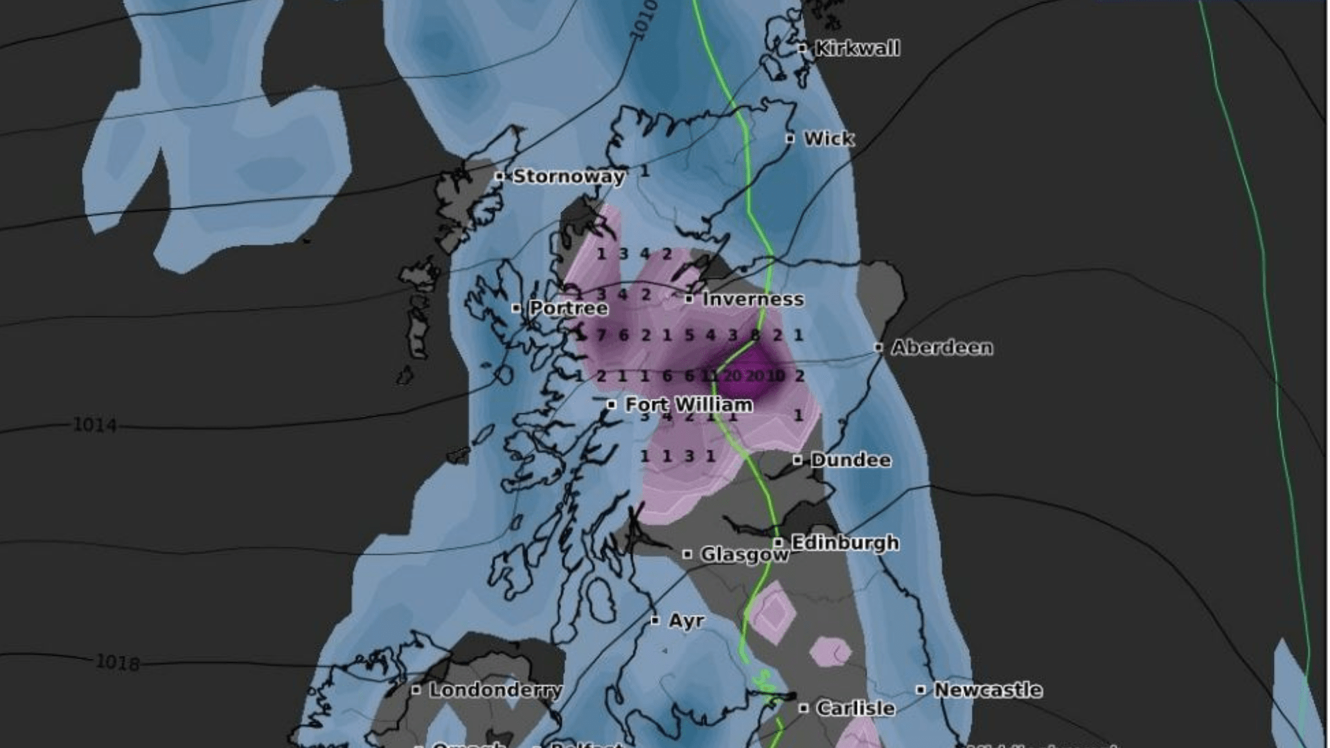 Fresh ice alert as Scots weather map warns of MORE snow before Christmas