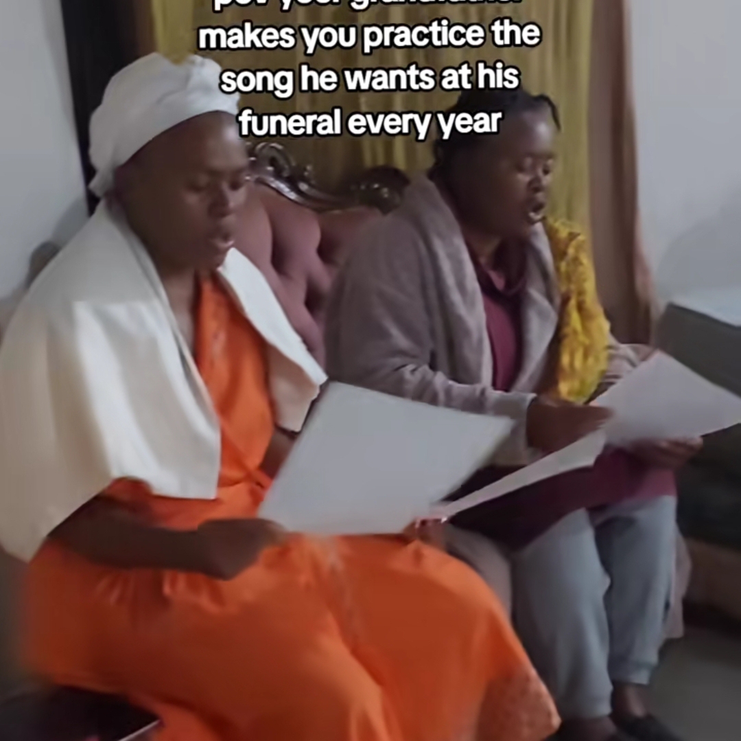 Grandfather makes family practice and memorize song ahead of his funeral, prints lyrics for them