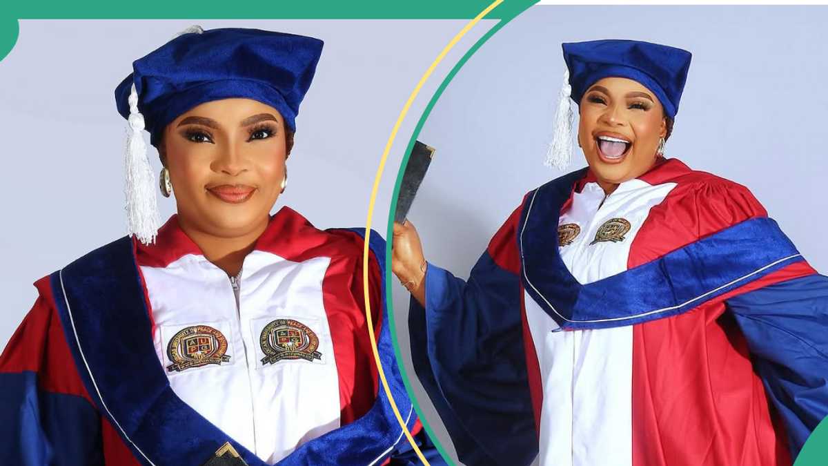 Laide Bakare Beams With Pride As She Bags Doctorate Degree From American University: “Congrats”