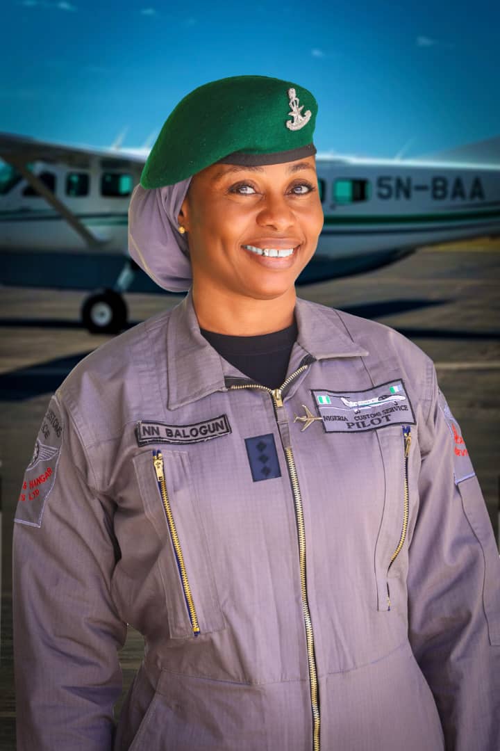 Nigeria Customs celebrate Olanike Balogun as its first female pilot