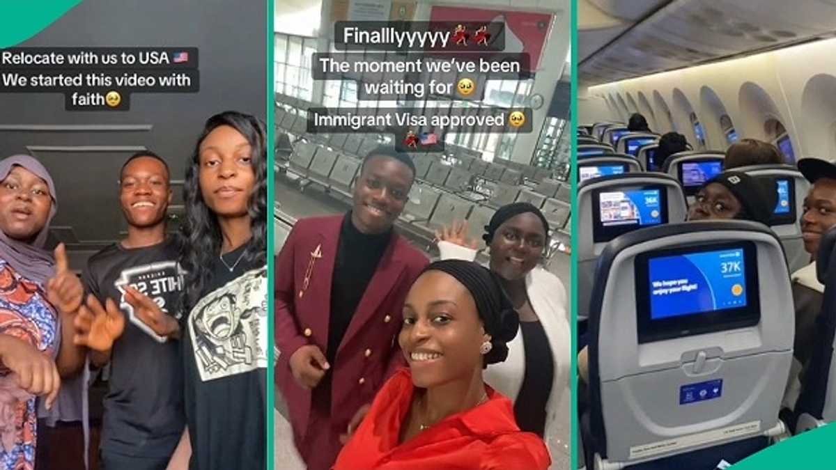 Nigerian Siblings Document their Journey to USA, Interesting Video Goes Viral on TikTok