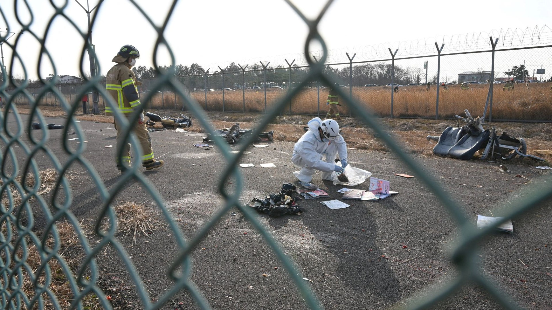 South Korea plane crash bodies ‘left sprawled on hangar floor’ as family fury grows over disaster that killed 179