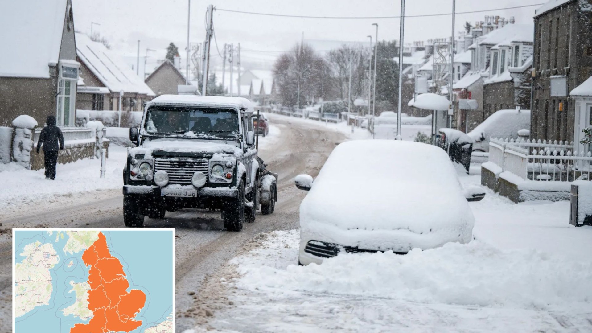 ‘Don’t go outside in morning or evening’, NHS warns - as health alerts issued for WHOLE of England in -8C freeze