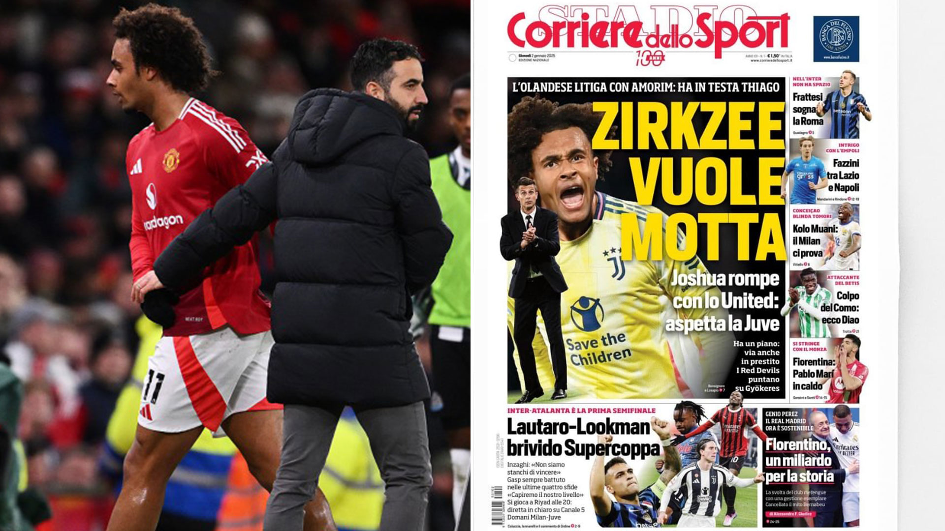 Joshua Zirkzee ‘in ROW with Ruben Amorim as Man Utd striker looks to force Juventus move’ after Newcastle humiliation