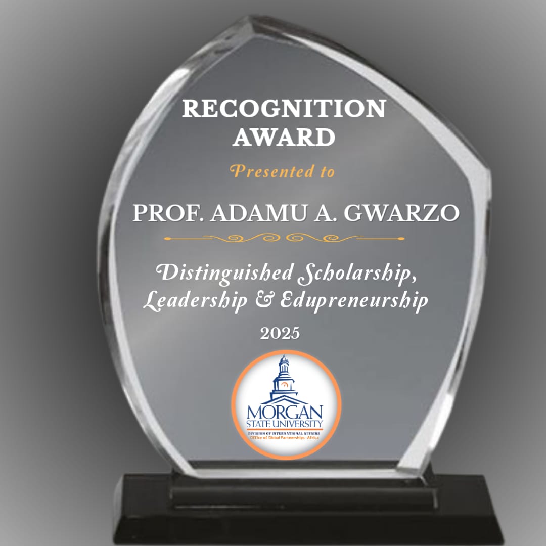 Morgan State Varsity Honours MAAUN Founder, Gwarzo, With Scholarship Award 