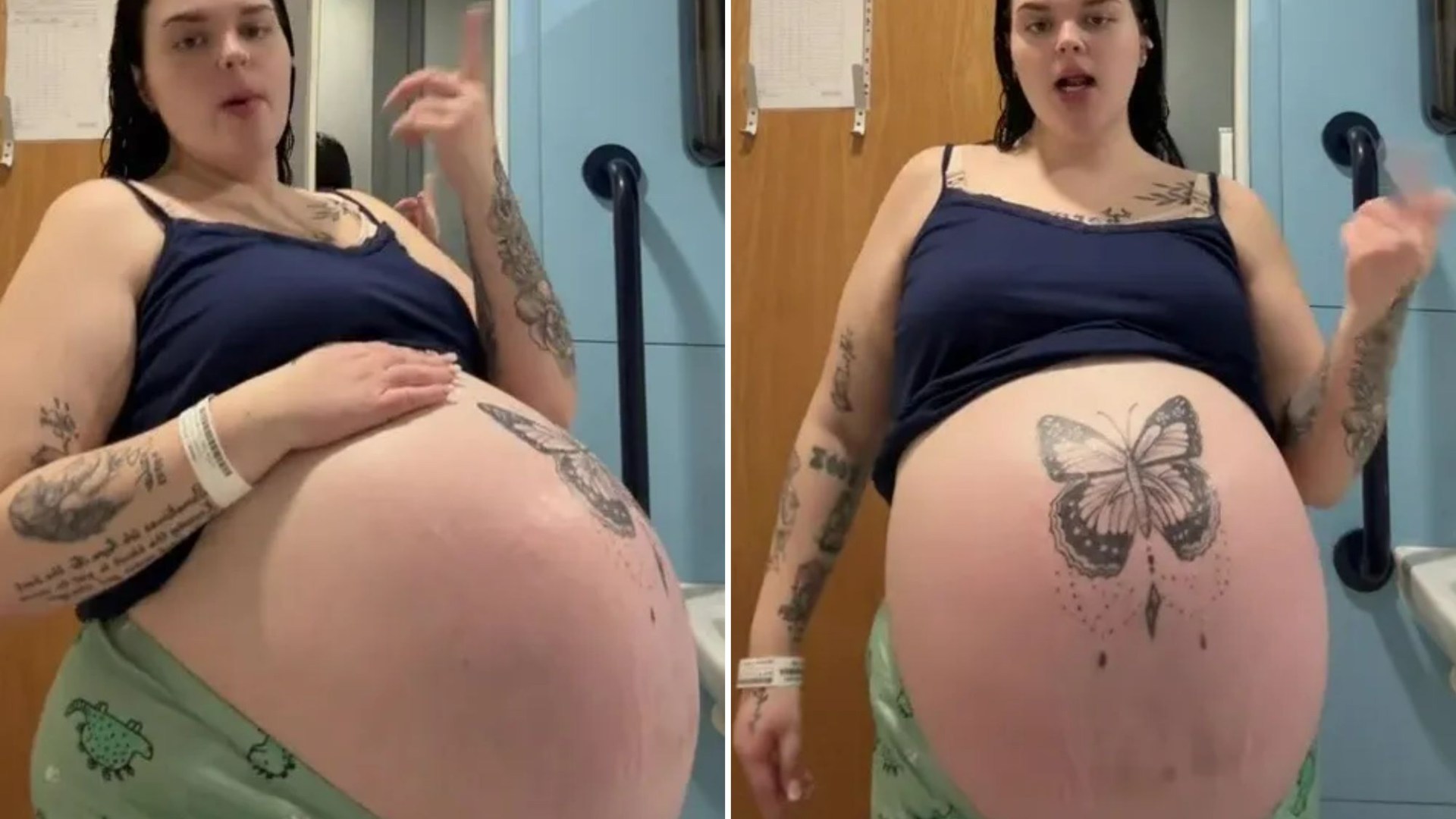 Mum-to-be shows off MASSIVE baby bump & leaves jaws on the floor - some people say ‘there must be at least 10 in there’